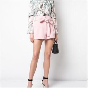 3.1 Phillip Lim Shorts Womens 8 Pink Belt High Waist Structured Classic Feminine
